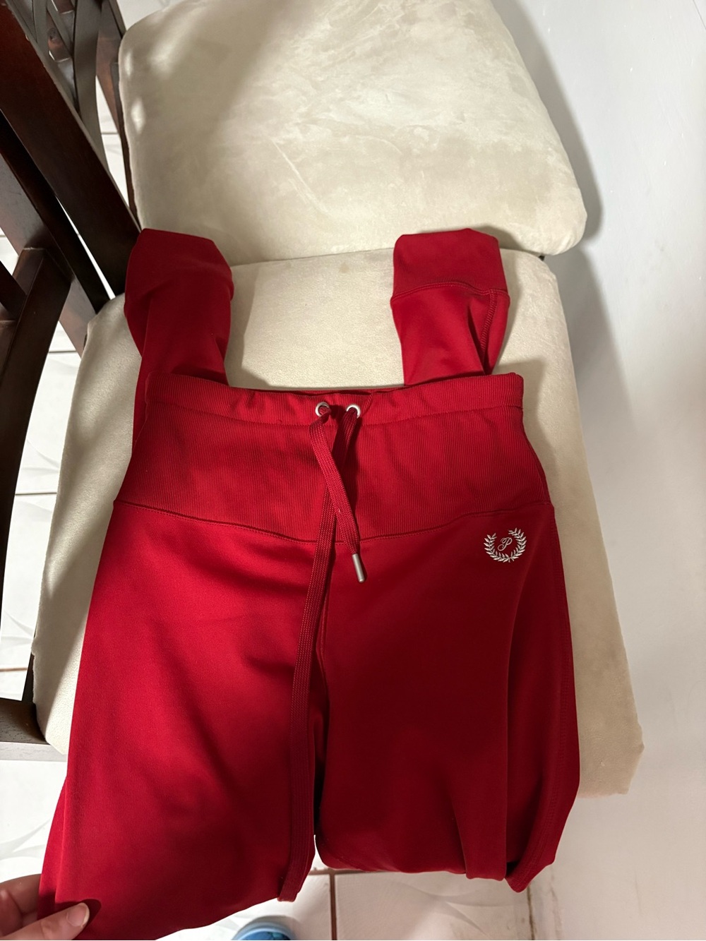 PINK Victoria's Secret Bright Red Lounge leggings